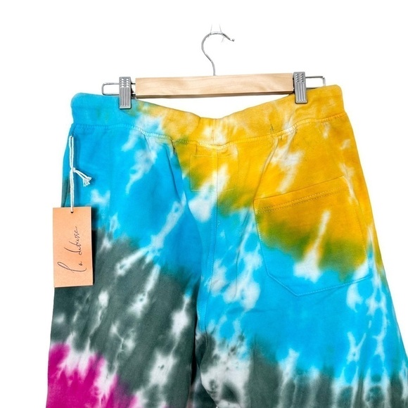 NWT La Detresse Large Tie Dye Strawberry Fields Jogger Sweatpants - Picture 5 of 7
